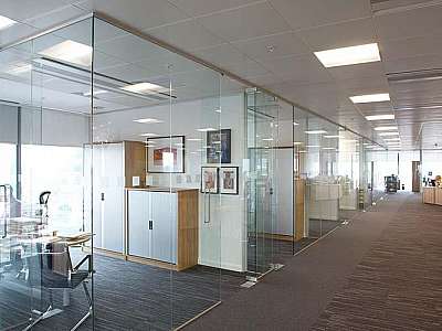 Divisórias em vidro para escritório