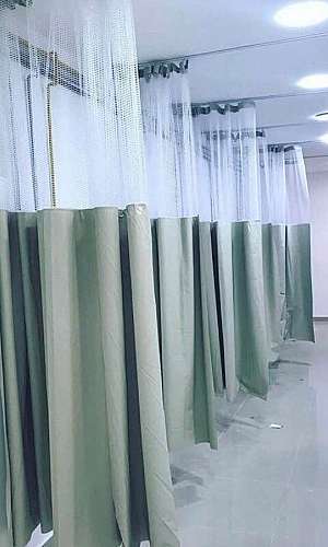 Cortina divisória de leito hospitalar Cortina divisória de leito hospitalar